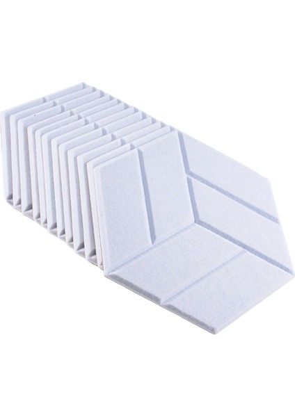 12 Paket Kendinden Yapışkan Akustik Paneller Altıgen Ses Kanıtı Köpük Panelleri Stüdyo Için Kullanılan Duvar Için Ses Geçirmez Dolgu (Yurt Dışından)