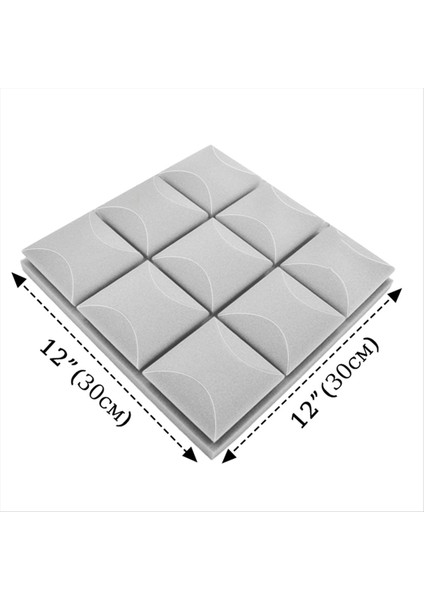 12 Adet Ses Yalıtımı Köpük Paneller Akustik Köpük Panelleri Yüksek Yoğunluklu Yapışkan Olmayan (Yurt Dışından) fiyatları