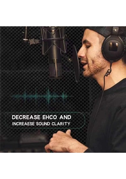 1 Paket Akustik Köpük Paneller 48 x 24 x 2 Inç Yüksek Yoğunluklu Ses Emici Paneller Ev Ofis Kayıt Odası Stüdyo (Yurt Dışından) fiyatları