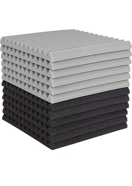 72 Pcs Akustik Köpük Kartı Stüdyo Fayans Akustik Köpük Ses Geçirmez Piramit Stüdyo Duvar Paneli 2 5X30X30CM (Yurt Dışından)