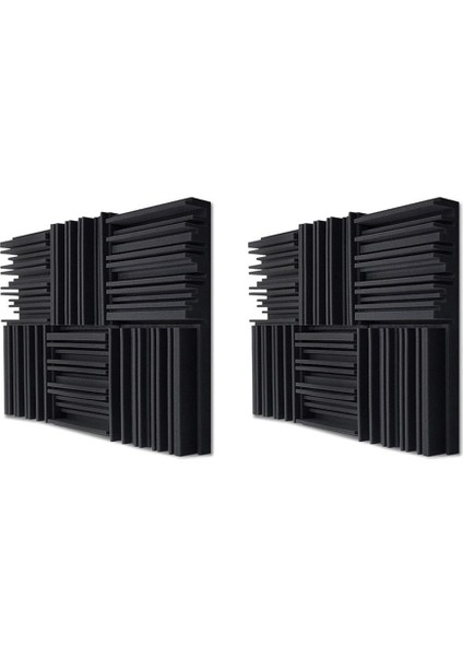 48PCS Studio Akustik Köpük Paneller Ses Geçirmez Sünger Davul Ktv Oda Emilim Tedavisi Poliüretan Duvar Ses Köpük Ped (Yurt Dışından)