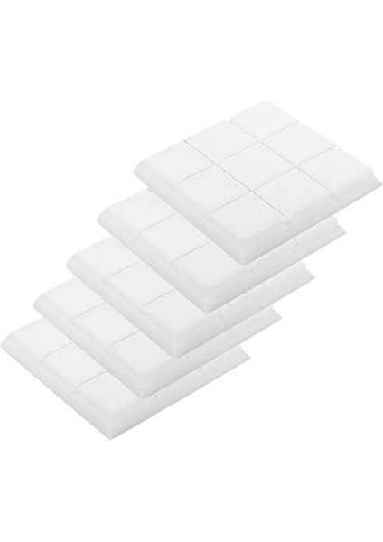 Akustik Köpük Paneller 5 Paket 30X30X5CM Stüdyo Fayansları Ses Panelleri Ses Geçirmez Köpük Paneller Beyaz (Yurt Dışından)