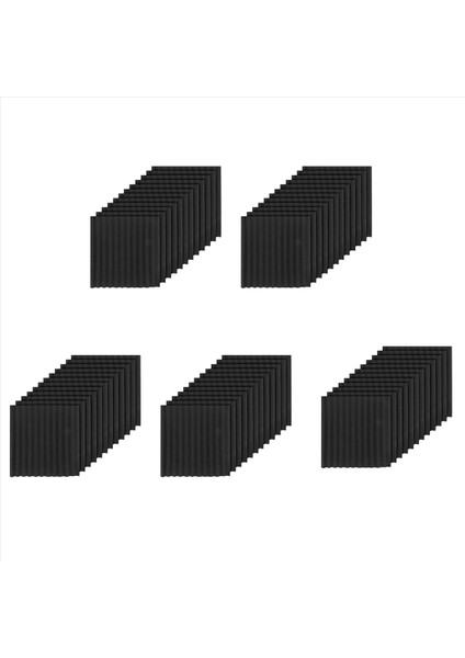 60 Pcs Siyah Akustik Paneller Ses Yalıtımı Köpük Akustik Fayans Stüdyo Köpük Ses Kamaları 2 5 x 30 x 30CM (Yurt Dışından) fiyatları