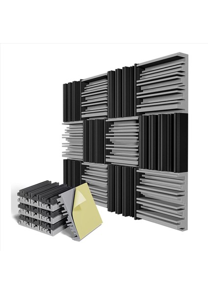 48 Paket Kendinden Yapışkanlı Ses Geçirmez Köpük Paneller 12 x 12 x 2 Inç Akustik Köpük Duvar Ev Stüdyo Için (Yurt Dışından) indirimleri