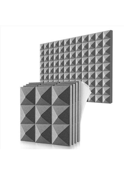 36 Paket Akustik Köpük Paneller Kendinden Yapışkan Ses Geçirmez Köpük Paneller Duvar Dekoru Müzik Stüdyosu Yatak Odası Evi 5X30X30CM (Yurt Dışından) fiyatları