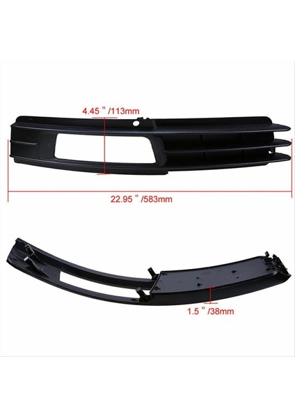 2pcs Sol ve Sağ Ön Tampon Sisi Izgaralar Kapak 4F0807681P 4F0807682P Audi A6 C6 09-2011 Için (Yurt Dışından) modelleri