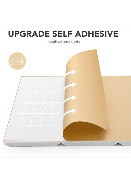 12 Pack Akustik Paneller Kendi Yapışkanlı 12X12X0 4in Ses Geçirmez Köpük Panelleri Duvarlar Için Ses Emici Karo Beyaz (Yurt Dışından) indirimleri