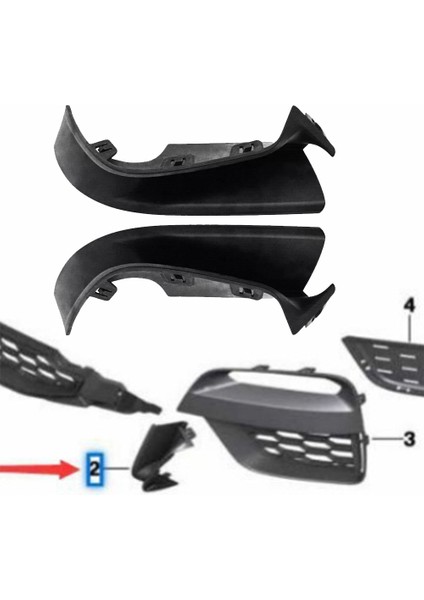 Araç Ön Tampon Kapağı Trim Bmw X3 G01 X4 G02 2018-2021 Ön Taraf Izgara Dış Kapakları 51118070394 R (Yurt Dışından) fiyatları