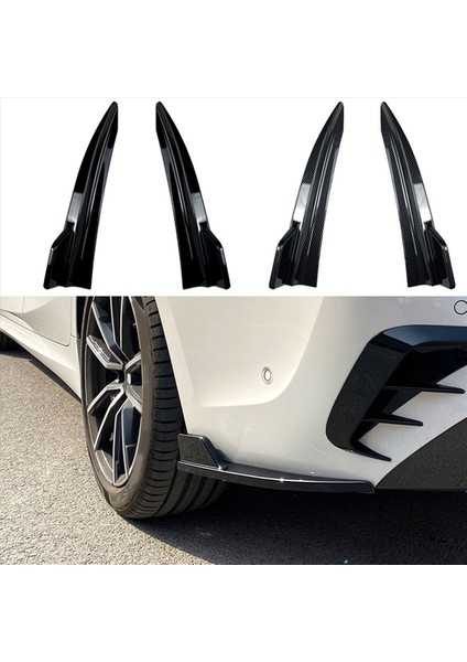 Araba Arka Tampon Dudak Difüzör Ayırıcı Kanat Önlük Spoiler Için -Bmw 3 Serisi G20 M Sport 320I 325I 330I Parlak Siyah (Yurt Dışından)