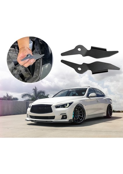 1 Çift Araba Ön Tampon Braketi Yan Braket Kulak 62223-4GA0A 62222-4GA0A Nissan Infiniti Q50 2014-2022 (Yurt Dışından) fırsatları