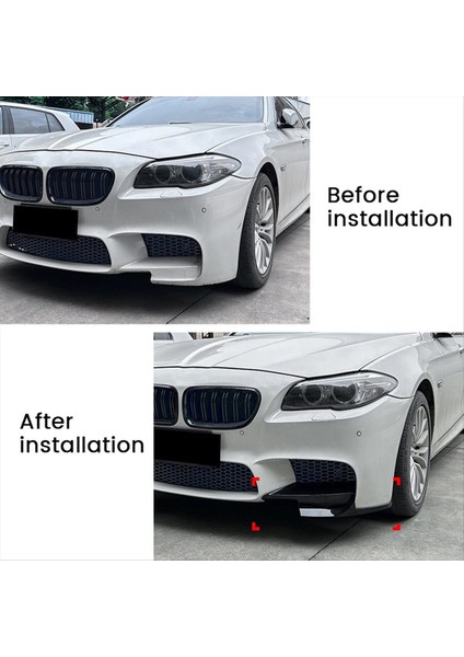 Bmw 5 Serisi Için M5 F10 2011-2017 Ön Tampon Dudak Açısı Difüzör Spluser Spoiler Koruyucu Karbon Fiber (Yurt Dışından) fırsatları