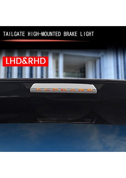 Toyota Alphard 40 Serisi 2023+ Yüksek Montajlı Fren Işığı Üçüncü Fren Kuyruk Işık Döşeme Paslanmaz Çelik Uçak Gümüş (Yurt Dışından) modelleri