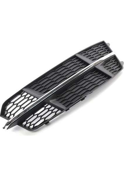 Sağ Ön Alt Tampon Sis Izgarası Izgara Kapağı 4G0807682AN Audi A6 C7 S-Line 2014-2018 Siyah Krom Için (Yurt Dışından)