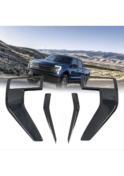 Araba Tarafı Çamurluk Kapağı Trimler Ford F150 F-150 2021 2022 2023 Karbon Için Dekoratif Çıkartmalar (Yurt Dışından) modelleri