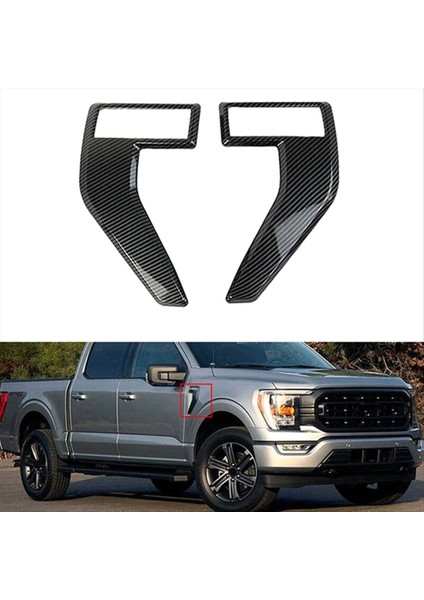 Araba Tarafı Çamurluk Kapağı Trimler Ford F150 F-150 2021 2022 2023 Karbon Için Dekoratif Çıkartmalar (Yurt Dışından) indirimleri