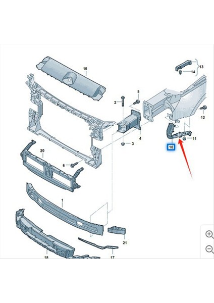 8W6807283 1paır Ön Tampon Kılavuzu Audi A5 F5 2017-2025 8W6807284 (Yurt Dışından) fırsatları
