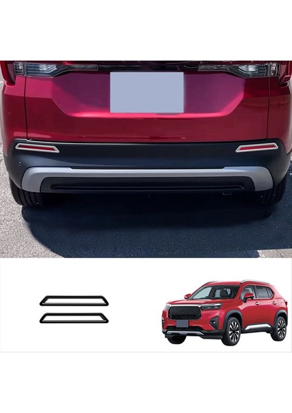 Araba Arka Sislik Kaplama Kapakları Çıkartma Sisli Koruyucu Çerçeve Honda Wrv 2024 Japonca Sürümü Parlak Siyah (Yurt Dışından) fiyatları