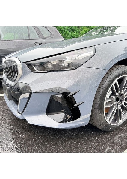 Bmw 5 Serisi I5 G60 G61 2024+ M Sport Sis Farları Dekoratif Kapak Parlak Siyah (Yurt Dışından) indirimleri