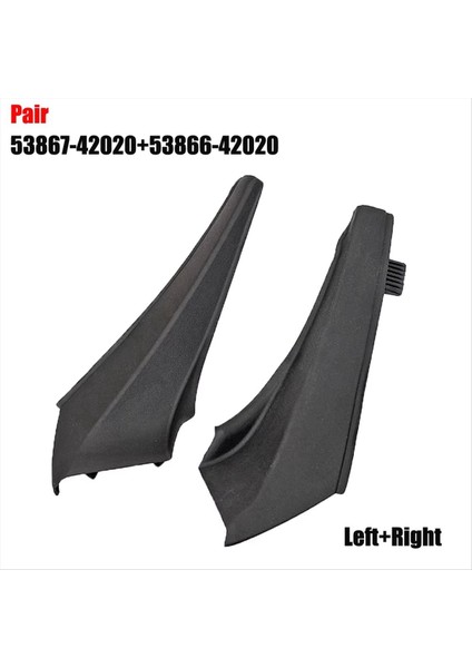 Ön Ön Cam Köşe Deflektörü Silecek Yan Kapak Kapağı 53866-42020 53867-42020 Toyota Rav4 Için 2013-2018 (Yurt Dışından) fiyatları