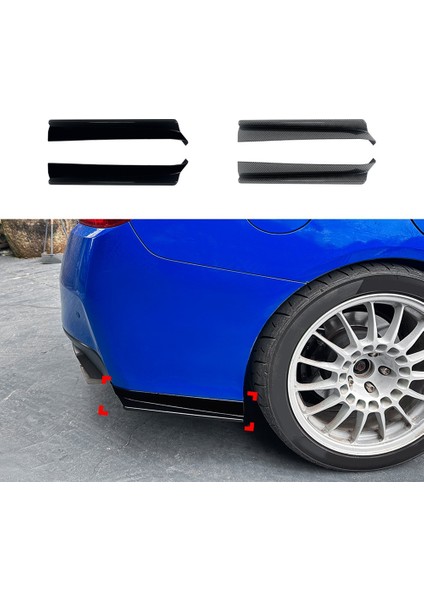 Subaru Wrx Stı Va Için Araba Arka Tampon Dudak Difüzör Kanat Önlük Spoiler 2015-2021 Parlak Siyah (Yurt Dışından) fiyatları