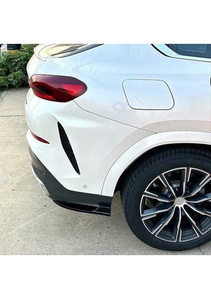 Bmw X6 G06 M Sport 2020-2022 Gloss Siyah Için Araba Arka Tampon Dudak Difüzör Kanat Önlük Spoiler (Yurt Dışından) fırsatları