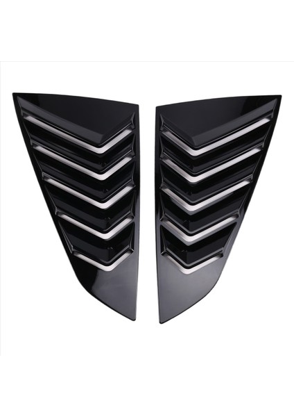Arka Pencere Yan Deklanşör Dekorasyon Kapağı Sticker Havalandırma Kepçe Trim Ford Mustang 2024 - 2025 B (Yurt Dışından)