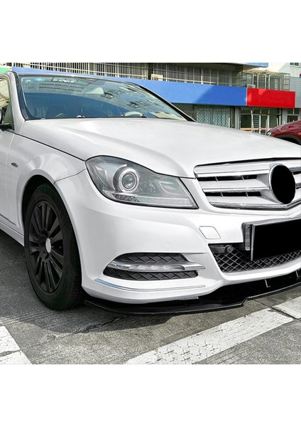 Araba Ön Tampon Splitter Dudak Difüzör Spoiler Mercedes-Benz C-Serisi Için Kapak Koruma W204 2011-2014 Parlak Siyah (Yurt Dışından) fiyatları