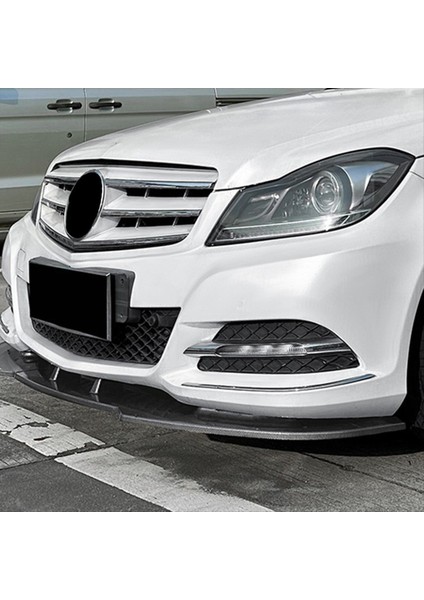 Araba Ön Tampon Splitter Dudak Difüzör Spoiler Mercedes-Benz C-Serisi Için Kapak Koruma W204 2011-2014 Parlak Siyah (Yurt Dışından) indirimleri