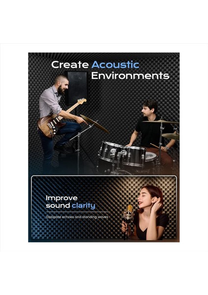 24 Paket Kendi Kendine Yapışkan Yumurta Sandığı Ses Geçirmez Köpük Paneller 2X12X12INCH Ev ve Stüdyolar Için Akustik Köpük (Yurt Dışından) fırsatları