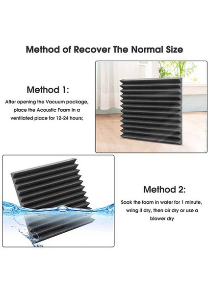 24 Adet Akustik Köpük Panel Kendinden Yapışkan Akustik Köpük Paneli Ses Yalıtım Pedi Stüdyo Ev Ofisi Için Gürültü Azaltın (Yurt Dışından) fırsatları