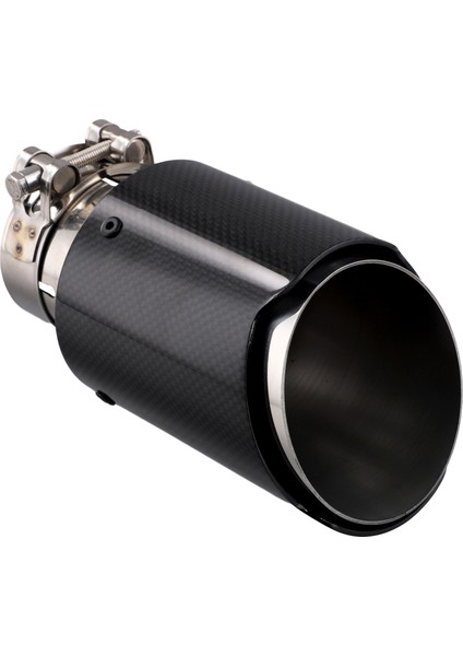 Araç Parlak Karbon Fiber Egzoz Ucu 60-89MM Evrensel Araba Egzoz Borusu Modifikasyonu Kuyruk Boğaz Klipsli Kuyruk Borusu (Yurt Dışından) fiyatları
