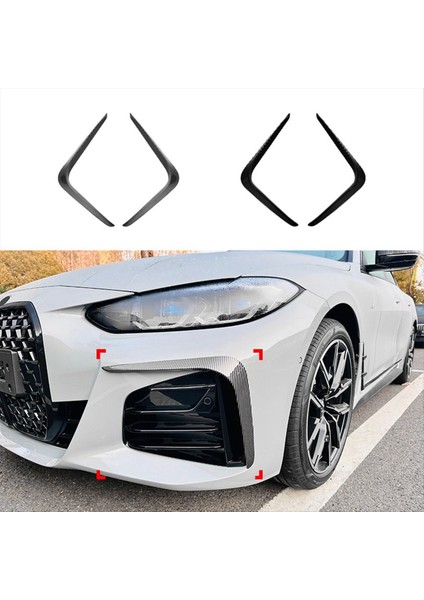 Bmw 4 Serisi G26 M Sport 2020+ Sis Işıkları Dekoratif Kapak Parlak Siyah (Yurt Dışından) modelleri