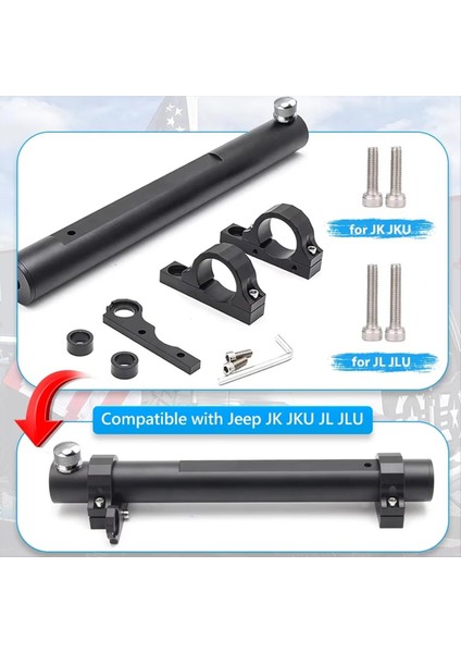 Taggate Menteşe Bayrak Direği Tutucu Anten Braketi Bagaj Kapağı Wrangler Jk Jl BJ40 Için 2-1 Arada Bayrak Direği Braketi (Yurt Dışından) indirimleri