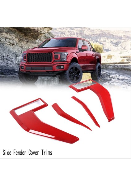Araba Tarafı Çamurluk Kapağı Trimler Ford F150 F-150 2021 2022 2023 Için Dekoratif Çıkartmalar (Yurt Dışından) modelleri
