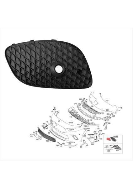 Araba Ön Tampon Sis Lambası Kapağı Çerçeve Trim A1778853200 Mercedes Için Benz A Sınıfı W177 2018-2021 Sağ (Yurt Dışından) fırsatları