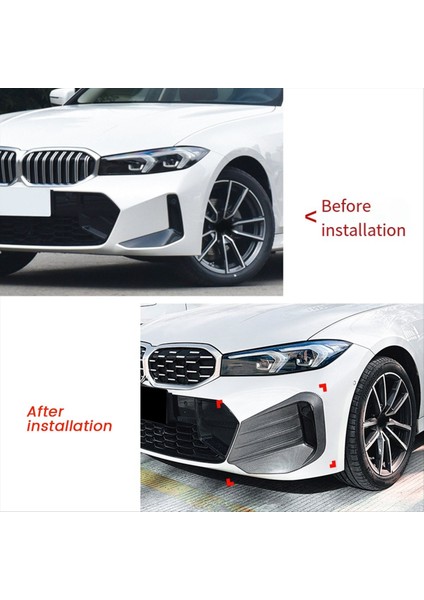 Araba Ön Tampon Işık Çerçeveleri Spoiler Bmw 3 Seres G20 G21 Lcı M Sport 2023+ Abs Için Izgara Kapağı (Yurt Dışından) fiyatları