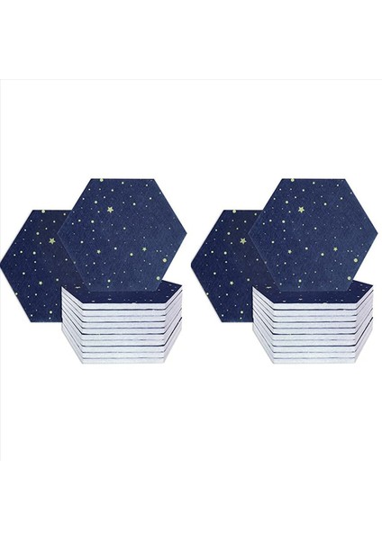 24 Paket Yıldızlı Gökyüzü Altıgen Akustik Paneller Ses Proofing Palding Studio Akustik Tedavisi Için Ses Emici Panel (Yurt Dışından)