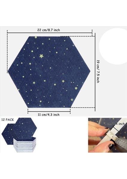 24 Paket Yıldızlı Gökyüzü Altıgen Akustik Paneller Ses Proofing Palding Studio Akustik Tedavisi Için Ses Emici Panel (Yurt Dışından) modelleri