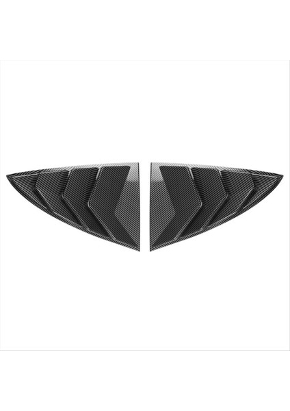 Tesla Model Y Arka Deklanşör Pencere Kapağı Arka Üçgen Kangen Dekorasyon Kapağı Aksesuarlar Karbon Fiber Desen (Yurt Dışından)