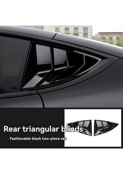 Tesla Model Y Arka Deklanşör Pencere Kapağı Arka Üçgen Kangen Dekorasyon Kapağı Aksesuarlar Karbon Fiber Desen (Yurt Dışından) fırsatları