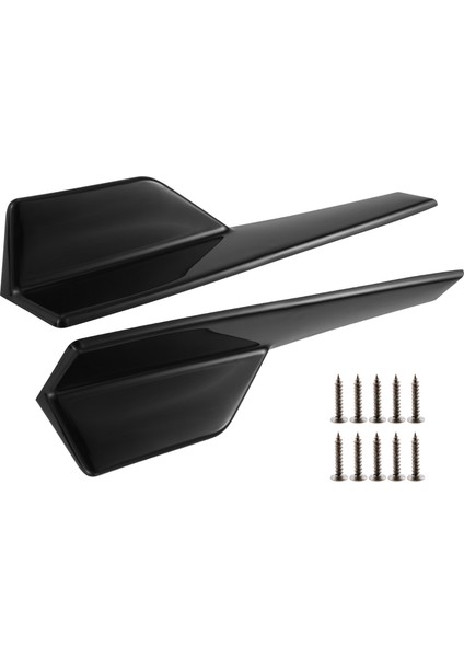 Yan Etekler Evrensel Araçlara Uyuyor Siyah 450MM Dış Yan Taraftaki Uzantılar Ayırıcı Dudak Araba Difüzörleri (Parlak Siyah) (Yurt Dışından) modelleri