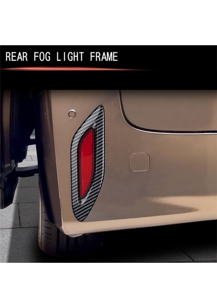 Toyota Alphard 40 Serisi 2023+ Araç Aksesuarları Için Araç Karbon Fiber Arka Tail Sis Light Lamba Çerçevesi Kapak Döşeme (Yurt Dışından) fırsatları