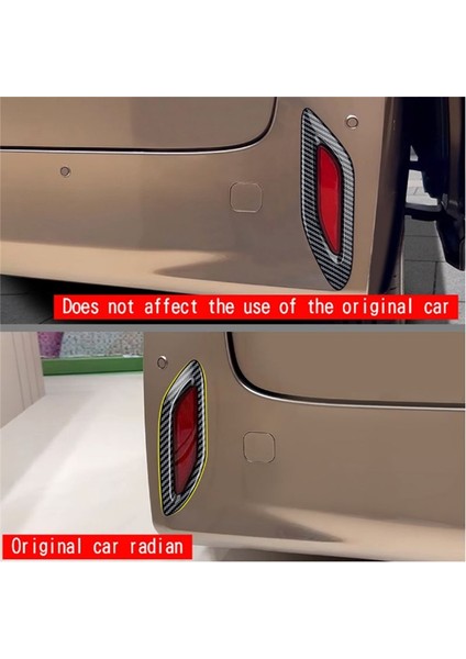 Toyota Alphard 40 Serisi 2023+ Araç Aksesuarları Için Araç Karbon Fiber Arka Tail Sis Light Lamba Çerçevesi Kapak Döşeme (Yurt Dışından) indirimleri