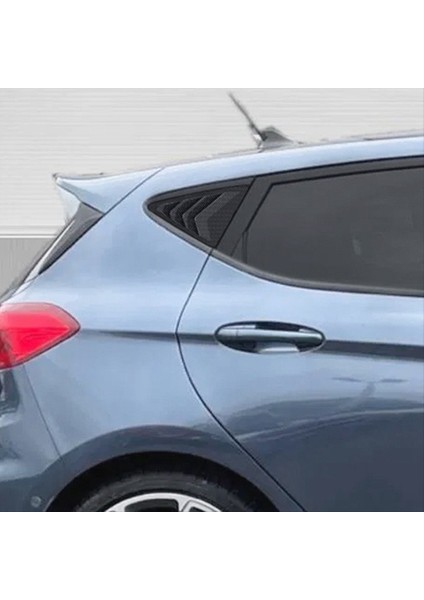 Araba Arka Üçgen Pencere Panjur Panjurları Panjurlar Ford Fiesta Mk8 2018+ Karbon Fiber Için Kapak Kaplama (Yurt Dışından) fiyatları
