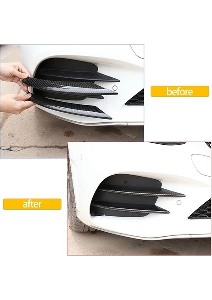 Araba Ön Tampon Sis Farkı Trim Şeritler Mercedes Benz C Sınıfı W205 2019-2021 Hava Emme Grille Ayırıcı Dekorasyonu (Yurt Dışından) fırsatları