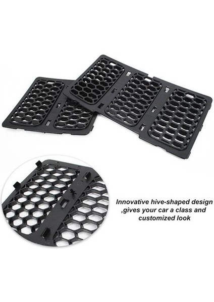 Araba Orta Mesh Grille Ön Izgara Ekler Jeep Grand Cherokee Için Döşeme Örgü Kiti 2014-2016 Gümüş 68143075AB (Yurt Dışından) fiyatları