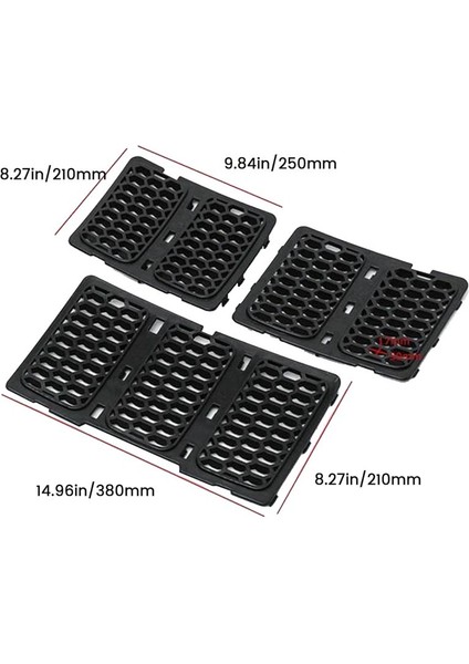 Araba Orta Mesh Grille Ön Izgara Ekler Jeep Grand Cherokee Için Döşeme Örgü Kiti 2014-2016 Gümüş 68143075AB (Yurt Dışından) modelleri