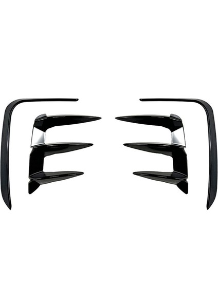 Araba Parlak Siyah Arka Tampon Ayırıcı Kiti Spoiler Arka Kanard Hava Havalandırma Döşemesi Bmw X3 G01 Lcı M Sport 2022-2023 (Yurt Dışından)