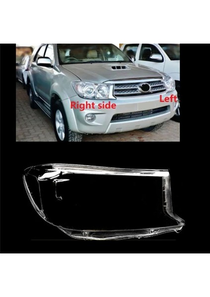 Araba Sağ Far Kabuk Lambası Gölgesi Şeffaf Lens Kapağı Toyota Fortuner Için Far Kapağı 2008-2012 (Yurt Dışından) fırsatları