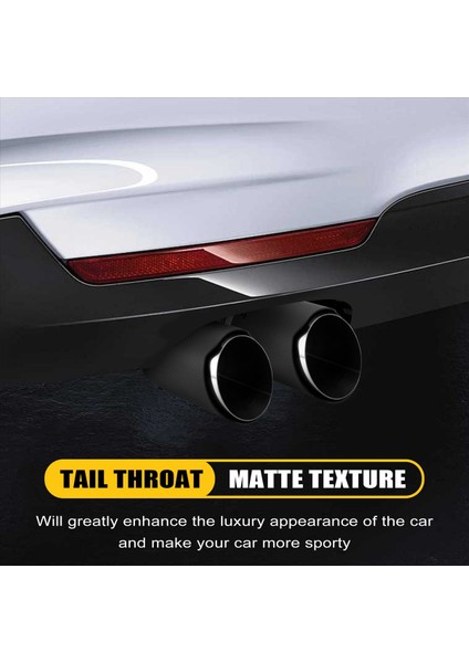 Araç Mat Karbon Fiber Egzoz Uçu 60-89MM Evrensel Araç Egzersiz Borusu Modifikasyonu Kuyruk Klipsli Kuyruk Borusu (Yurt Dışından) modelleri